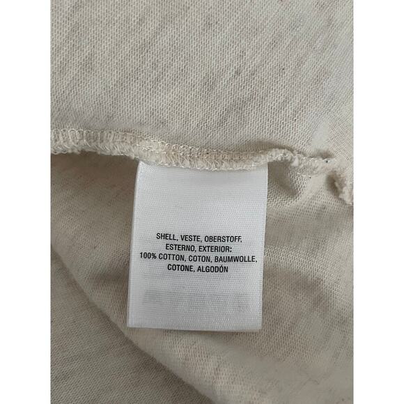 Anthropologie Sz M Off The Shoulder Dress Cream Knit Mini Cottage Core Comfy NWT - Picture 9 of 11